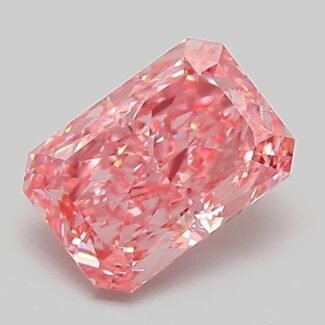 1.05 Carat Fancy Vivid Pink Cut Cornered Rectangular Modified Brilliant Lab Grown Diamond | VVS2 | IGI Certified | ARM859