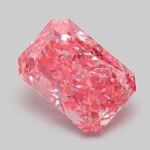 1.05 Carat Fancy Vivid Pink Cut Cornered Rectangular Modified Brilliant Lab Grown Diamond | VVS2 | IGI Certified | ARM862