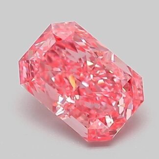 1.05 Carat Fancy Vivid Pink Cut Cornered Rectangular Modified Brilliant Lab Grown Diamond | VS1 | IGI Certified | ARM863