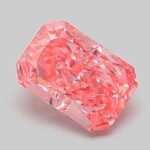 1.05 Carat Fancy Vivid Pink Cut Cornered Rectangular Modified Brilliant Lab Grown Diamond | VVS2 | IGI Certified | ARM864