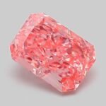 1.05 Carat Fancy Vivid Pink Cut Cornered Rectangular Modified Brilliant Lab Grown Diamond | VVS2 | IGI Certified | ARM865