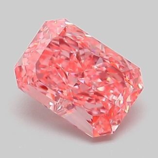 1.05 Carat Fancy Vivid Pink Cut Cornered Rectangular Modified Brilliant Lab Grown Diamond | VVS2 | IGI Certified | ARM865