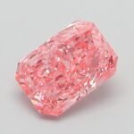 1.05 Carat Fancy Vivid Pink Cut Cornered Rectangular Modified Brilliant Lab Grown Diamond | VS1 | IGI Certified | ARM867