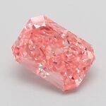 1.05 Carat Fancy Vivid Pink Cut Cornered Rectangular Modified Brilliant Lab Grown Diamond | VS1 | IGI Certified | ARM868