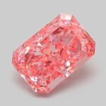 1.06 Carat Fancy Vivid Pink Cut Cornered Rectangular Modified Brilliant Lab Grown Diamond | VS1 | IGI Certified | ARM871