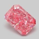 1.06 Carat Fancy Vivid Pink Cut Cornered Rectangular Modified Brilliant Lab Grown Diamond | VVS2 | IGI Certified | ARM878