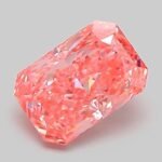 1.06 Carat Fancy Vivid Pink Cut Cornered Rectangular Modified Brilliant Lab Grown Diamond | VVS2 | IGI Certified | ARM879