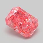 1.07 Carat Fancy Vivid Pink Cut Cornered Rectangular Modified Brilliant Lab Grown Diamond | VS1 | IGI Certified | ARM887