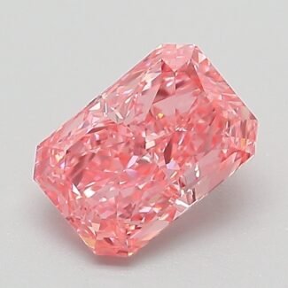 1.07 Carat Fancy Vivid Pink Cut Cornered Rectangular Modified Brilliant Lab Grown Diamond | VVS2 | IGI Certified | ARM891