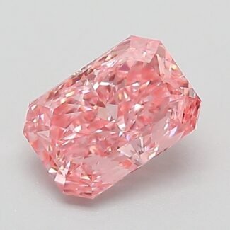 1.07 Carat Fancy Vivid Pink Cut Cornered Rectangular Modified Brilliant Lab Grown Diamond | VS1 | IGI Certified | ARM892