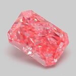 1.08 Carat Fancy Vivid Pink Cut Cornered Rectangular Modified Brilliant Lab Grown Diamond | VS1 | IGI Certified | ARM893