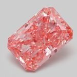 1.54 Carat Fancy Vivid Pink Cut Cornered Rectangular Modified Brilliant Lab Grown Diamond | VS1 | IGI Certified | ARM903