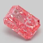 2.01 Carat Fancy Vivid Pink Cut Cornered Rectangular Modified Brilliant Lab Grown Diamond | VVS2 | IGI Certified | ARM905