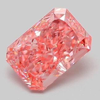 2.03 Carat Fancy Vivid Pink Cut Cornered Rectangular Modified Brilliant Lab Grown Diamond | VVS2 | IGI Certified | ARM911