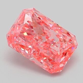 2.03 Carat Fancy Vivid Pink Cut Cornered Rectangular Modified Brilliant Lab Grown Diamond | VVS2 | IGI Certified | ARM912