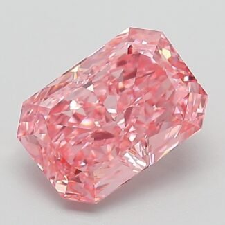 2.04 Carat Fancy Vivid Pink Cut Cornered Rectangular Modified Brilliant Lab Grown Diamond | VVS2 | IGI Certified | ARM925