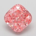 2.06 Carat Fancy Vivid Pink Square Cushion Modified Brilliant Lab Grown Diamond | VVS2 | IGI Certified | ARM135
