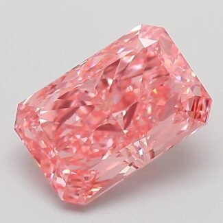 2.04 Carat Fancy Vivid Pink Cut Cornered Rectangular Modified Brilliant Lab Grown Diamond | VVS2 | IGI Certified | ARM926