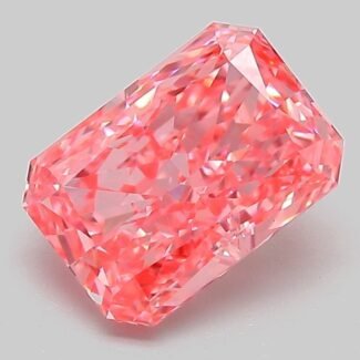 2.05 Carat Fancy Vivid Pink Cut Cornered Rectangular Modified Brilliant Lab Grown Diamond | VVS2 | IGI Certified | ARM933