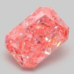 2.05 Carat Fancy Vivid Pink Cut Cornered Rectangular Modified Brilliant Lab Grown Diamond | VS1 | IGI Certified | ARM934