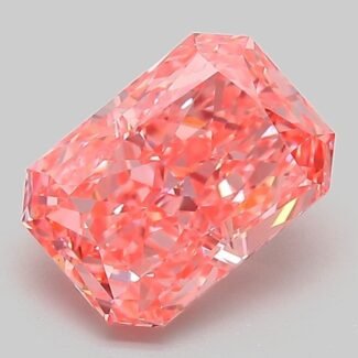 2.05 Carat Fancy Vivid Pink Cut Cornered Rectangular Modified Brilliant Lab Grown Diamond | VS1 | IGI Certified | ARM934