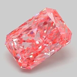 2.05 Carat Fancy Vivid Pink Cut Cornered Rectangular Modified Brilliant Lab Grown Diamond | VVS2 | IGI Certified | ARM936