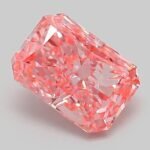 2.06 Carat Fancy Vivid Pink Cut Cornered Rectangular Modified Brilliant Lab Grown Diamond | VS1 | IGI Certified | ARM943