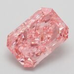 2.06 Carat Fancy Vivid Pink Cut Cornered Rectangular Modified Brilliant Lab Grown Diamond | VVS2 | IGI Certified | ARM945