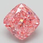 2.06 Carat Fancy Vivid Pink Square Cushion Modified Brilliant Lab Grown Diamond | VVS2 | IGI Certified | ARM137