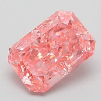2.06 Carat Fancy Vivid Pink Cut Cornered Rectangular Modified Brilliant Lab Grown Diamond | VS1 | IGI Certified | ARM946