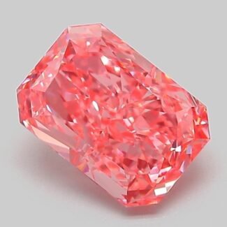2.07 Carat Fancy Vivid Pink Cut Cornered Rectangular Modified Brilliant Lab Grown Diamond | VVS2 | IGI Certified | ARM948