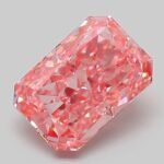 2.07 Carat Fancy Vivid Pink Cut Cornered Rectangular Modified Brilliant Lab Grown Diamond | VVS2 | IGI Certified | ARM949