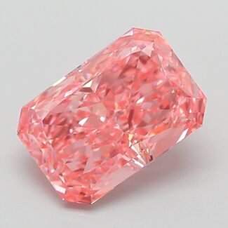 2.07 Carat Fancy Vivid Pink Cut Cornered Rectangular Modified Brilliant Lab Grown Diamond | VVS2 | IGI Certified | ARM950