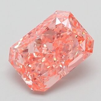 2.07 Carat Fancy Vivid Pink Cut Cornered Rectangular Modified Brilliant Lab Grown Diamond | VVS2 | IGI Certified | ARM951