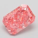 2.07 Carat Fancy Vivid Pink Cut Cornered Rectangular Modified Brilliant Lab Grown Diamond | VVS2 | IGI Certified | ARM952