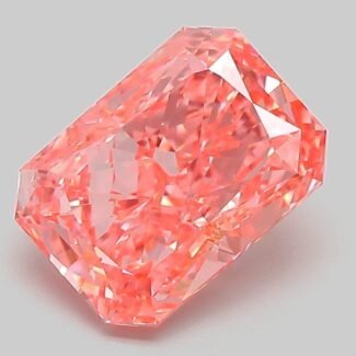 2.27 Carat Fancy Vivid Pink Cut Cornered Rectangular Modified Brilliant Lab Grown Diamond | VVS2 | IGI Certified | ARM953