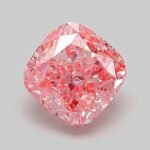 1.06 Carat Square Cushion Modified Brilliant | Lab Grown Diamond | Fancy Vivid Pink | VVS2 | IGI Certified | ARM056