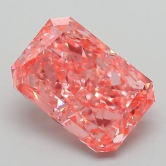 2.75 Carat Fancy Vivid Pink Cut Cornered Rectangular Modified Brilliant Lab Grown Diamond | VS1 | IGI Certified | ARM957