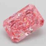 3.02 Carat Fancy Vivid Pink Cut Cornered Rectangular Modified Brilliant Lab Grown Diamond | VS1 | IGI Certified | ARM960