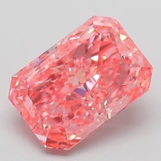3.03 Carat Fancy Vivid Pink Cut Cornered Rectangular Modified Brilliant Lab Grown Diamond | VS1 | IGI Certified | ARM962