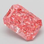 3.03 Carat Fancy Vivid Pink Cut Cornered Rectangular Modified Brilliant Lab Grown Diamond | VS1 | IGI Certified | ARM963