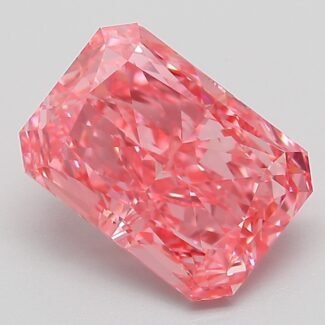 3.04 Carat Fancy Vivid Pink Cut Cornered Rectangular Modified Brilliant Lab Grown Diamond | VS1 | IGI Certified | ARM965