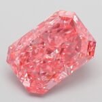 3.04 Carat Fancy Vivid Pink Cut Cornered Rectangular Modified Brilliant Lab Grown Diamond | VS1 | IGI Certified | ARM966