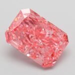 3.04 Carat Fancy Vivid Pink Cut Cornered Rectangular Modified Brilliant Lab Grown Diamond | VVS2 | IGI Certified | ARM967