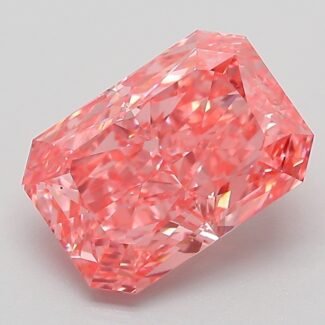 3.04 Carat Fancy Vivid Pink Cut Cornered Rectangular Modified Brilliant Lab Grown Diamond | VS1 | IGI Certified | ARM968