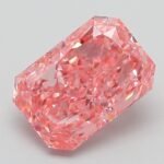 3.04 Carat Fancy Vivid Pink Cut Cornered Rectangular Modified Brilliant Lab Grown Diamond | VS1 | IGI Certified | ARM969