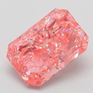 3.05 Carat Fancy Vivid Pink Cut Cornered Rectangular Modified Brilliant Lab Grown Diamond | VS1 | IGI Certified | ARM970