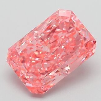 3.08 Carat Fancy Vivid Pink Cut Cornered Rectangular Modified Brilliant Lab Grown Diamond | VS1 | IGI Certified | ARM974