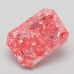 3.08 Carat Fancy Vivid Pink Cut Cornered Rectangular Modified Brilliant Lab Grown Diamond | VVS2 | IGI Certified | ARM975