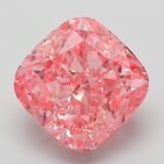 2.07 Carat Fancy Vivid Pink Square Cushion Modified Brilliant Lab Grown Diamond | VVS2 | IGI Certified | ARM141